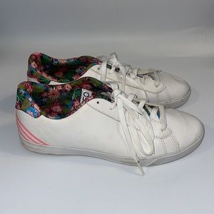 Adidas NEO floral sneakers size 9.5